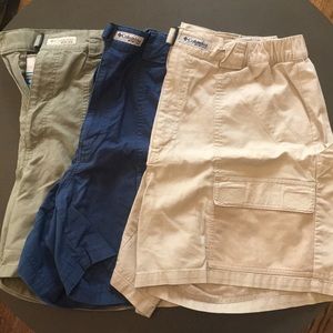 Columbia PFG khaki-style shorts